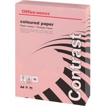 Barevný papír Office Depot Contrast A4 pastelově růžová 80 g 500 listů