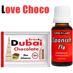  Дубайски Шоколад за Ерекция и Купид Възбуждащи Капки Spanish Fly