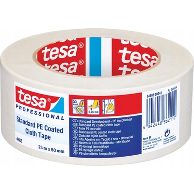 Tesa 4688 Páska textilní gaffer 25 m x 50 mm bílá