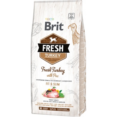 Brit Fresh Fit & Slim morka a hrach 12 kg