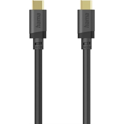 Hama 202008 USB C-C USB 3.2 Gen1 5 Gb/s 240 W 0,75m černý