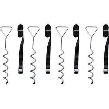 SADA Kotvení k trampolíně SEDCO - 4 ks vrtáky s popruhem 50100