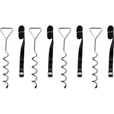 SADA Kotvení k trampolíně SEDCO - 4 ks vrtáky s popruhem 50100