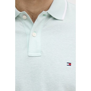 Tommy Hilfiger тениска с яка мъжка с добавен лен (MW0MW33140) - answear - 95,82 лв