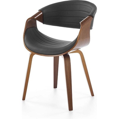 Halmar Трапезен стол k544 черен / орех