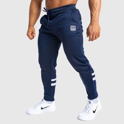 Iron Aesthetics jogger tepláky Boxed navy Tmavě modrá