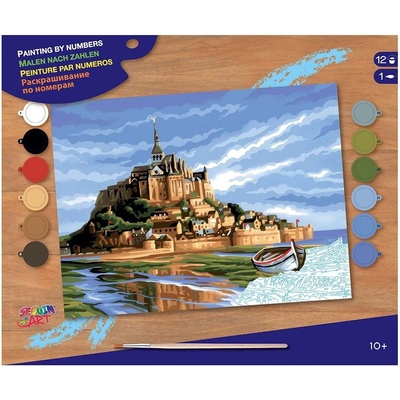 Sequin Art - Рисуване по номера - голям размер, Монт Сент Мишел, Франция