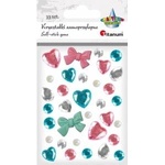 TITANUM Self-adhesive crystals rose blue mix 33pcs
