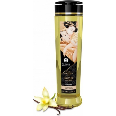 Shunga Desire erotický masážny olej Vanilka 240 ml