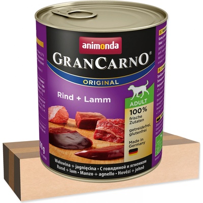 Animonda Gran Carno Adult hovězí & jehněčí 6 x 800 g