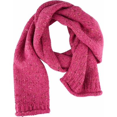Aran Woollen Mills šál pruhovaný ružová