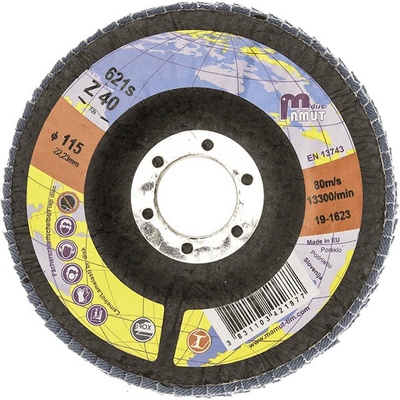 Kotúč lamelový MAMUT Profi Standard Zirkonkorund 50% 150mm zr. 60 (670s) šikmý, oceľ-nerez