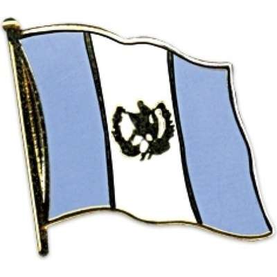 Odznak (pins) 20mm vlajka Guatemala - farebný