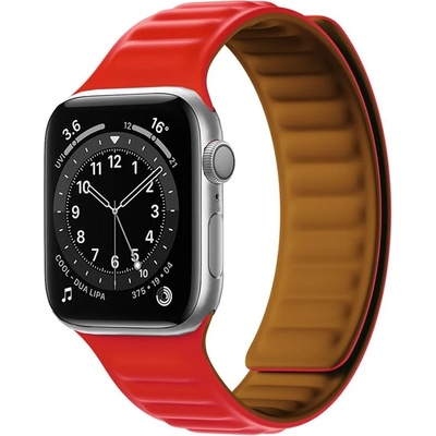 HQWear Каишка Magnetic Strap за Apple Watch 6/5/4/3/2 / SE, (44mm / 42mm), червена (KXG0030872)