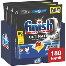Finish Ultimate All in 1 Lemon Sparkle kapsle do myčky 180 ks