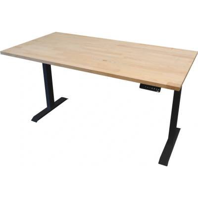 ZLKL Polohovací stôl dvojmotorový 1600 x 800 mm P00263-13 buková škárovka/čierny