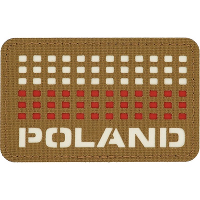 Nášivka M-Tac PL Flag Poland 5x8 - coyote