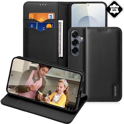 Dux Ducis Калъф за Samsung S26 DUX DUCIS HIVO от естествена кожа FLIP, RFID, BLACK (GP-183476)