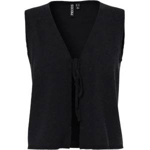 PIECES Потник Pieces Bree Tie Knit vest - Black (Black)