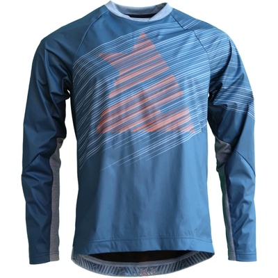 Zimtstern Мъжка фланелка с дълъг ръкав за колоездене Zimtstern Protechzonez Shirt L/S Cycling jersey - French Navy (056-1926-0311)