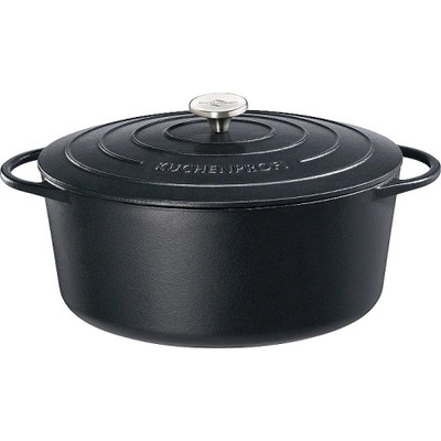 Litinový hrnec oválný PROVENCE 33 cm černý - Küchenprofi Solingen