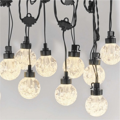 Emos DCPW07 LED světelný řetěz 20x párty žárovky 7,6 m venkovní i vnitřní teplá bílá