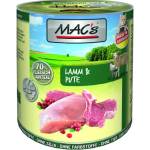 MAC's Mac’s Cat Adult, консерва за пораснали котки, БЕЗ ЗЪРНО, с агнешко, пуешко и червени боровинки (мин. 70% месо), 800 гр - Германия - 865VE