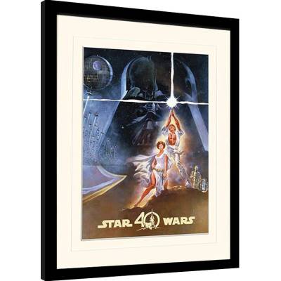 Rámovaný Obraz - Star Wars 40th Anniversary - New Hope Art, 30 × 40 cm