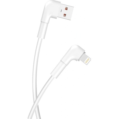 Maxlife MXUC-09 uhlový, USB - Lightning, 1m, bílý