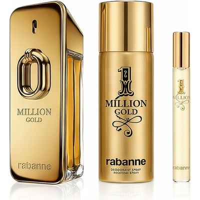 Rabanne Million Gold Intense For Him EDP 100 ml + deospray 150 ml + EDT 10 ml