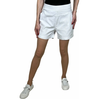 Mt. Love dámské plátěné kraťasy LOVE bílá