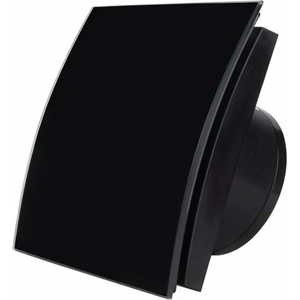 MMotors MMP вентилатор за баня, черно стъкло, с изпускателна система 5.5W (9289)