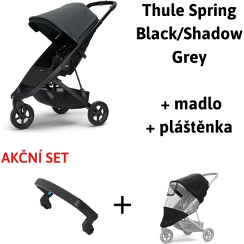 Thule Spring Black / Shadow Grey 2021 + madlo + pláštenka