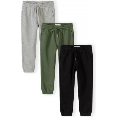 Minoti Tepláky slim-fit s elastickým pasem a stahovací šňůrkou 3pack 29FLEECE285