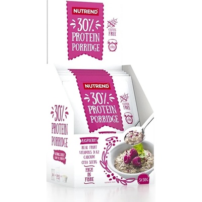 Nutrend Protein Porridge, малина, 5 сашета, Nutrend