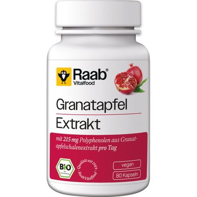 Raab Vitalfood Био екстракт от нар - 80 капсули