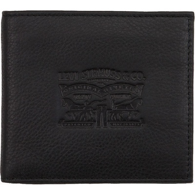 Levi's Kožená peňaženka Logo Wallet 77173-0363 Čierna
