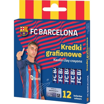 FC Barcelona bezdrevé farbičky 12 farieb 316023050