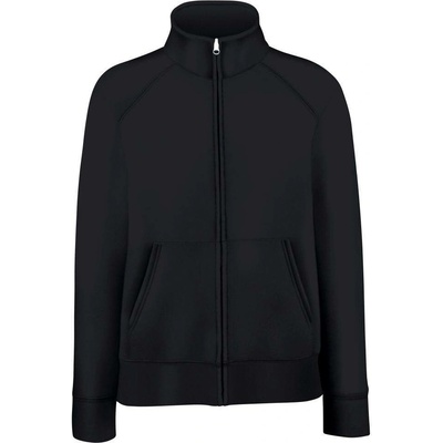 Fruit of the Loom Black women's sweatshirt with stand-up collar černá