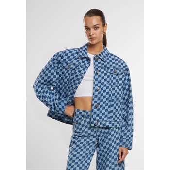 Urban Classics Дамско дънково яке в синьо Urban Classics 80? s OversizedUB-TB6896-14129 - Син, размер XS