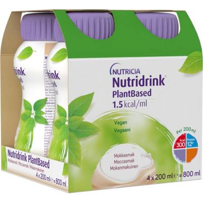 Nutridrink PlantBased s příchutí kávy 4 x 200 ml