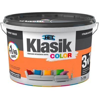 HET Klasik Color oranžová pastelová, 7kg