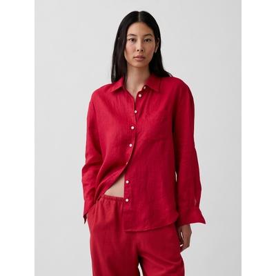 GAP Лнена oversize риза GAP GAP | Cherven | ЖЕНИ | XXS