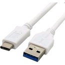 C-Tech CB-USB3C-10W USB 3.0 AM na Type-C, AM/CM, 1m, bílý