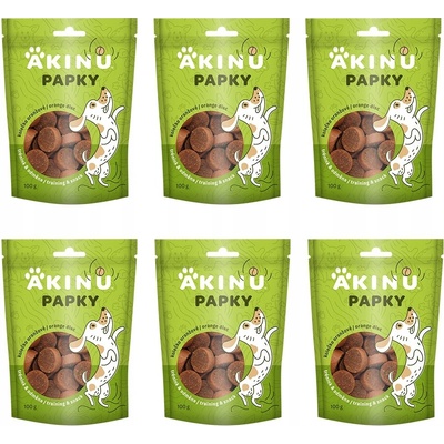 Akinu PAPKY Kolečko oranžové 6 x 100 g