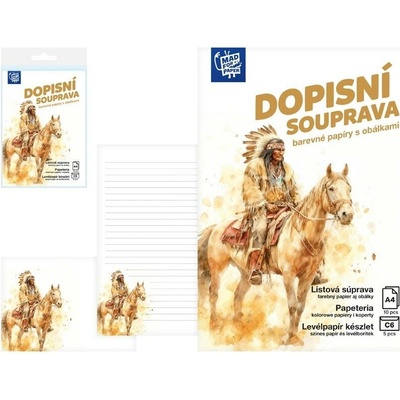 MFP paper Dopisní papír barevný LUX 5+10 (Indián)