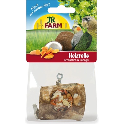 JR Farm Dřevěná rolka pro korely a papoušky 150 g