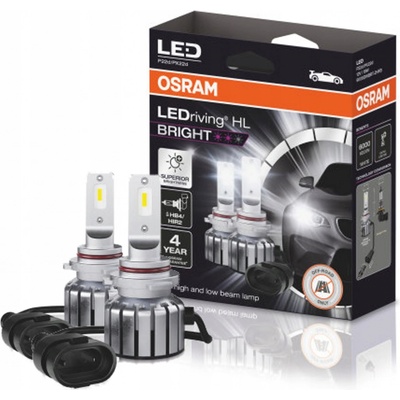 Osram LEDriving HL BRIGHT HB3/H10/HIR1 9005DWBRT-2HFB P20d/PY20dPX20d +300% 6000K 19W 2ks