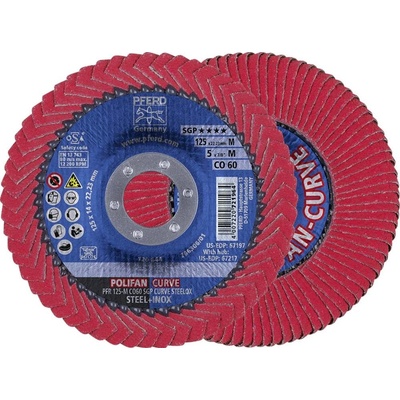 Pferd Vějířovitý brusný kotouč 125 x 22.23 mm 67689056 10 ks