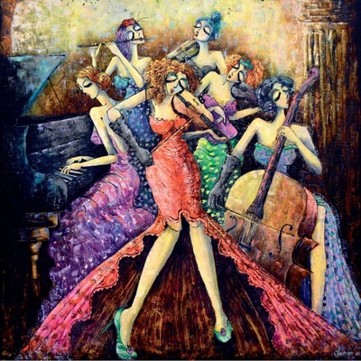 AnaTolian Čtvercové Ženský orchestr 1024 dielov
